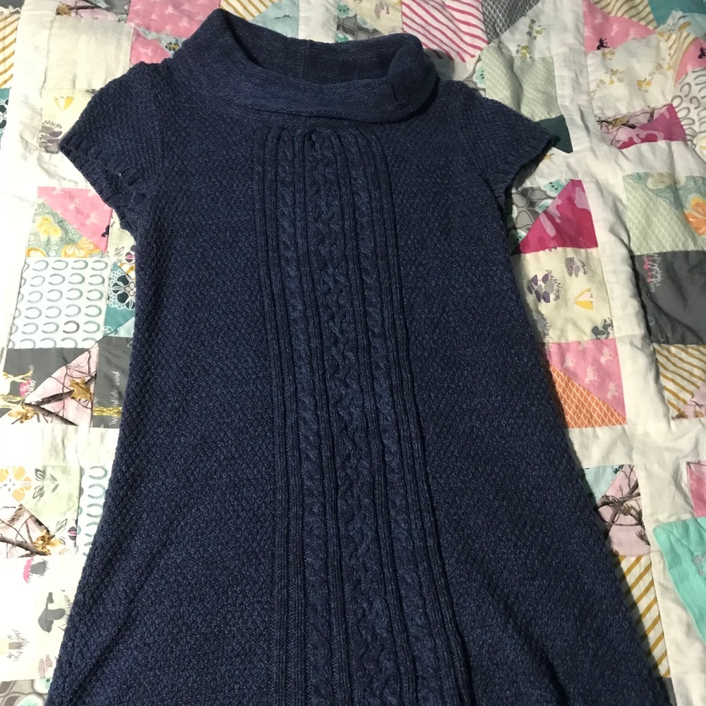 Dark Blue Sweater Dress